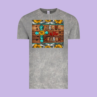 Jesus Is The Reason Christmas Vintage Tee Designed By Jasminsmagicworld