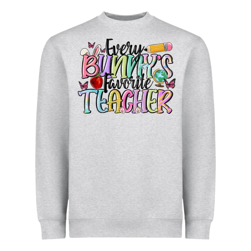 Every Bunny's Favorite Teacher Heavyweight Sweatshirt by MaliasSmallBusiness | Teevron