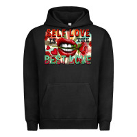 Pigment Black Self love is the best love Urban Hoodie - FaDigitalArtStudio