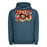 Pigment Midnight Navy Self love is the best love Urban Hoodie - FaDigitalArtStudio