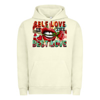 Pigment Pistachio Self love is the best love Urban Hoodie - FaDigitalArtStudio