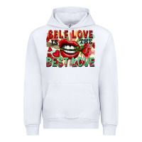 White Self love is the best love Urban Hoodie - FaDigitalArtStudio