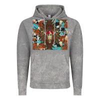 Cloud Rock western floral bullskull cowhide and leopard Vintage Hoodie - Artiststas