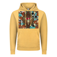 Vintage Mustard western floral bullskull cowhide and leopard Vintage Hoodie - Artiststas