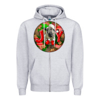 Christmas Hampshire Sheep Zipper Hoodie | Teevron