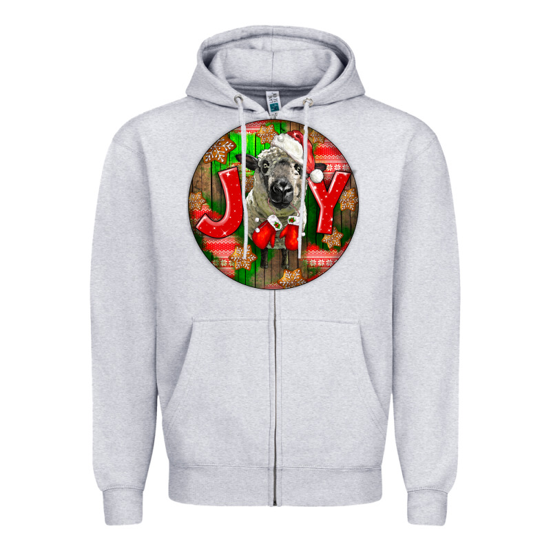 Christmas Hampshire Sheep Zipper Hoodie by LillyAllenDesigns | Teevron