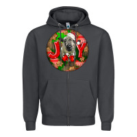 Smoke christmas hampshire sheep Zipper Hoodie - LillyAllenDesigns