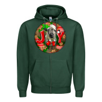 Sports Green christmas hampshire sheep Zipper Hoodie - LillyAllenDesigns