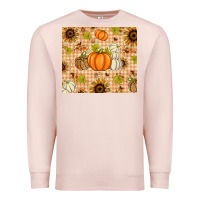 Fall Pumpkins And Sunflowers With Leopard Premium Sweatshirt | Teevron