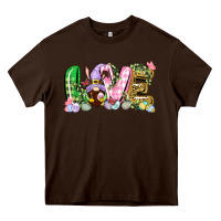 Chocolate Brown Love Easter gnome Easter Day Heavy Core Tee - CowGirlArtShop