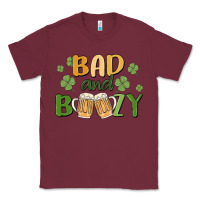 Burgundy bad and boozy Classic Tee - MaliasSmallBusiness