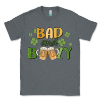 Charcoal Heather bad and boozy Classic Tee - MaliasSmallBusiness