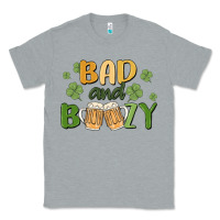Heather Grey bad and boozy Classic Tee - MaliasSmallBusiness