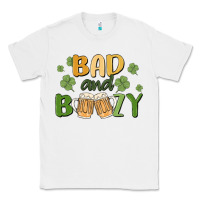 White bad and boozy Classic Tee - MaliasSmallBusiness