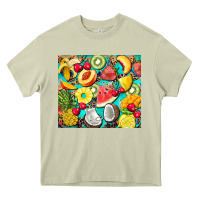 Mossy summer fruits Heavy Core Tee - BarkalooDesign