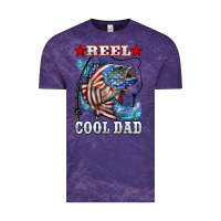 Cloud Purple Reel Cool Dad Bass Vintage Tee - LillyAllenDesigns