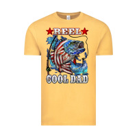 Vintage Mustard Reel Cool Dad Bass Vintage Tee - LillyAllenDesigns