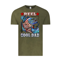 Vintage Olive Reel Cool Dad Bass Vintage Tee - LillyAllenDesigns