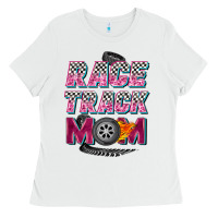 White race track mom Ladies Tee - Zillion Design Studio