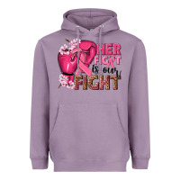 Lavender her fight is our fight Heavyweight Hoodie - NancyCooperArtShop