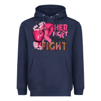 Navy her fight is our fight Heavyweight Hoodie - NancyCooperArtShop