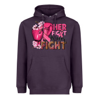 Plum her fight is our fight Heavyweight Hoodie - NancyCooperArtShop