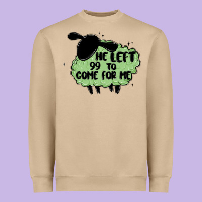 He Left The 99 To Come For Me Heavyweight Sweatshirt Designed By Maliassmallbusiness