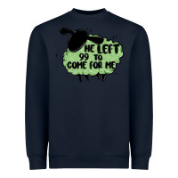 Navy he left the 99 to come for me Heavyweight Sweatshirt - MaliasSmallBusiness