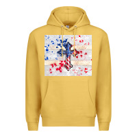 Antique Gold 4th of july flag cross Premium Hoodie - TumblerDesignByShophia