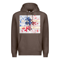 Coffee 4th of july flag cross Premium Hoodie - TumblerDesignByShophia