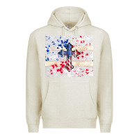 Oatmeal Heather 4th of july flag cross Premium Hoodie - TumblerDesignByShophia
