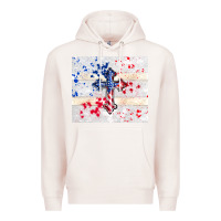 Pale Pink 4th of july flag cross Premium Hoodie - TumblerDesignByShophia