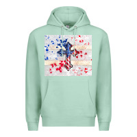 Seafoam 4th of july flag cross Premium Hoodie - TumblerDesignByShophia
