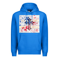 True Royal 4th of july flag cross Premium Hoodie - TumblerDesignByShophia