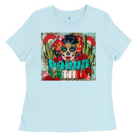 Baby Blue proud latina tumbler 3 Ladies Tee - CTS Tumbler Store