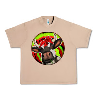 Burro Christmas Cow Urban Heavy Tee - Jasminsmagicworld