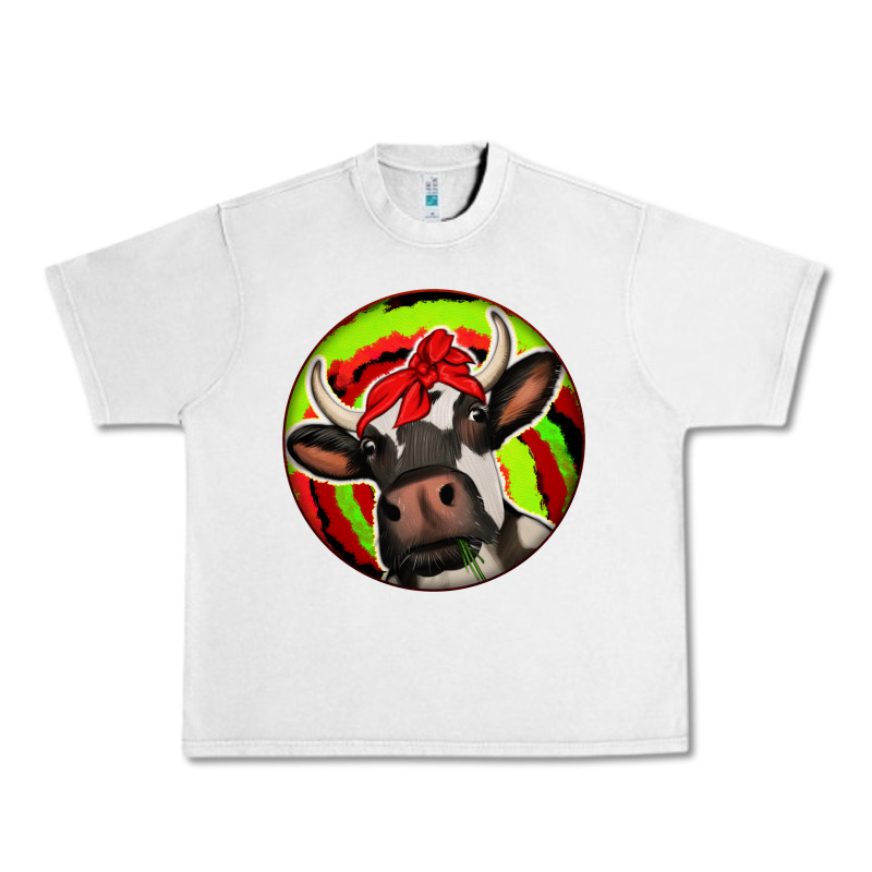 Christmas Cow Urban Heavy Tee by Jasminsmagicworld | Teevron