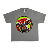 Tornado Christmas Cow Urban Heavy Tee - Jasminsmagicworld