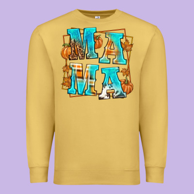Fall Mama Premium Sweatshirt Designed By Texasbilliewilder