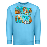 Ocean Blue Fall Mama Premium Sweatshirt - texasbilliewilder
