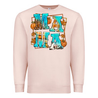 Pale Pink Fall Mama Premium Sweatshirt - texasbilliewilder