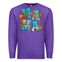 Purple Fall Mama Premium Sweatshirt - texasbilliewilder