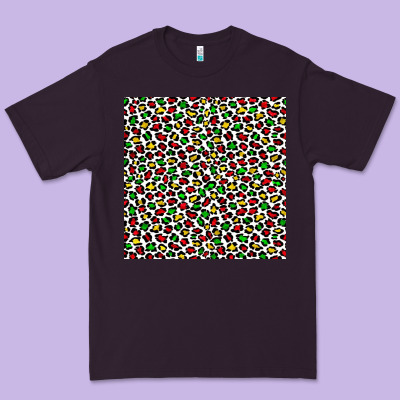 Christmas Leopard Premium Tee Designed By Fadigitalartstudio