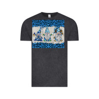 Vintage Black snowy christmas gnomes Vintage Tee - BarkalooDesign