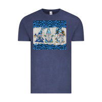 Vintage Denim snowy christmas gnomes Vintage Tee - BarkalooDesign