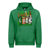 Emerald St. Patrick's Forget luck give me beer Urban Hoodie - OliviaCreatesArt