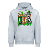 Heather Grey St. Patrick's Forget luck give me beer Urban Hoodie - OliviaCreatesArt