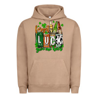 Pigment Burro St. Patrick's Forget luck give me beer Urban Hoodie - OliviaCreatesArt