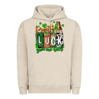 Pigment French Oak St. Patrick's Forget luck give me beer Urban Hoodie - OliviaCreatesArt