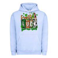 Pigment Grape Ice St. Patrick's Forget luck give me beer Urban Hoodie - OliviaCreatesArt